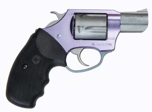 CHARTER ARMS LAVENDER LADY .32 MAG. ALUMINUM 6 SHOT 2IN FIXED STANDARD LAVENDER STAINLESS STEEL 53240 - Taurus Savings